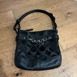 Coach Signature Optic Chain Shoulder Bag